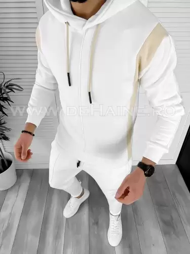 Hanorac barbati alb slim fit K192 P20-3.3