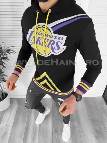 Hanorac barbati negru slim fit K013  13-3