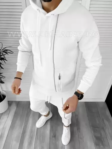 Hanorac barbati slim fit alb K193 O3-5.3