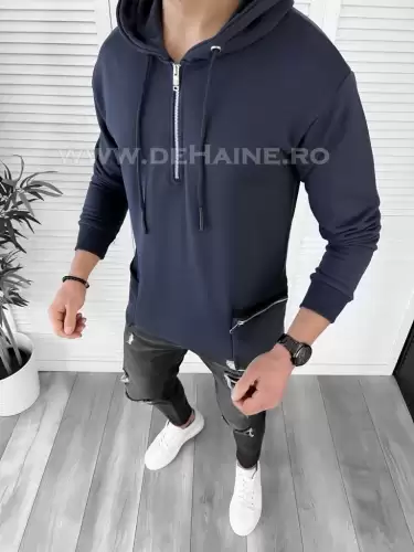 Hanorac barbati slim fit bleumarin K177 D3-1.1