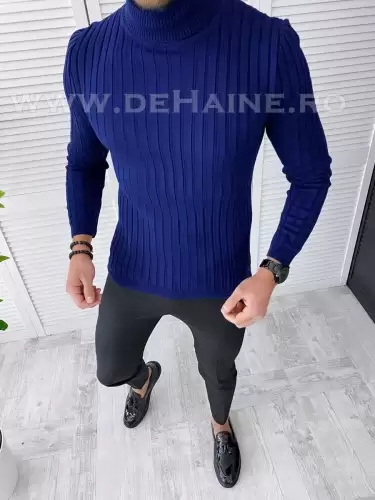 Helanca barbati slim fit bleumarin B2736  N3-4.5