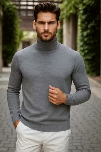 Helanca barbati slim fit gri 13416