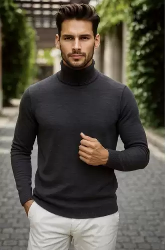 Helanca barbati slim fit gri inchis 13416