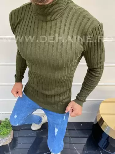 Helanca barbati slim fit kaki B2970 V