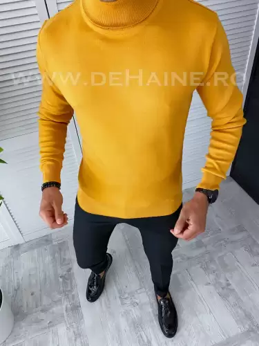 Helanca barbati slim fit mustar A3041 O6-3.1