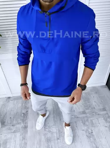 Jacheta barbati de toamna albastra din fas subtire B2370 O4-2.1