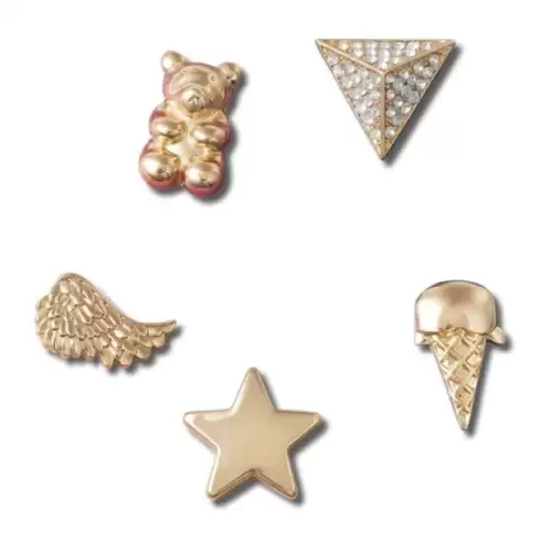 Jibbitz Crocs Gold Icons 5 Pack