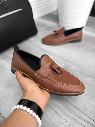 Mocasini barbati maro  tapla subtire  piele eco  comozi 12313  A25-2