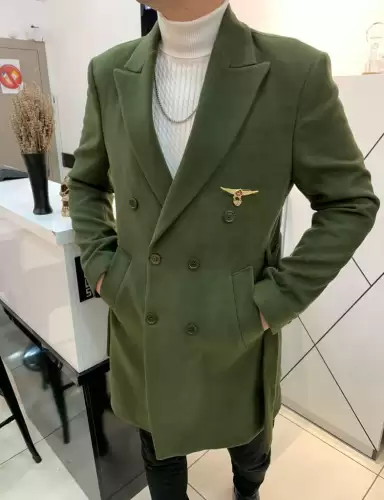 Palton barbati kaki B7575 122