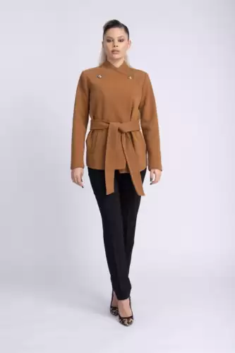 Palton eleganta maro