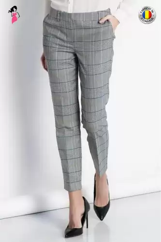 Pantalon Xara lung pana carouri
