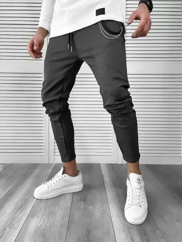 Pantaloni barbati casual gri 7129 122-3.4