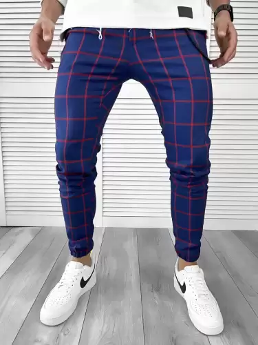 Pantaloni barbati casual in carouri 11956 A-3.3