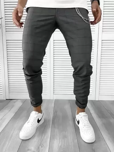 Pantaloni barbati casual in carouri 12117 i14-4.2**