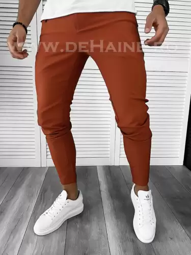 Pantaloni barbati casual regular fit maro B1734  B6-3/ 68-1.5 ~