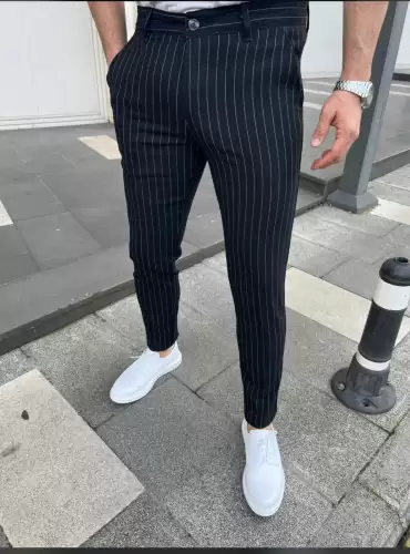 Pantaloni barbati smart casual bleumarin 22223