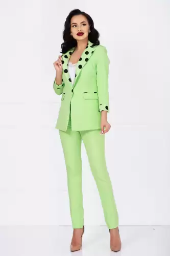 Pantaloni conici office Trendya lime