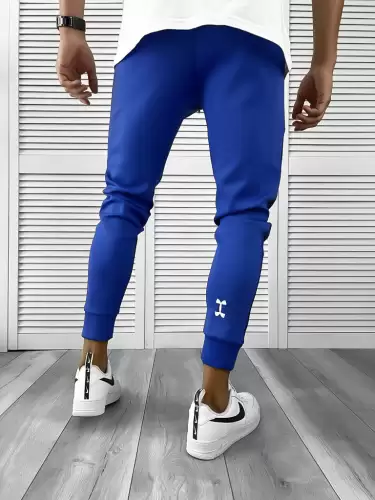 Pantaloni de trening albastri  silon  conici 12379 D3-2.1