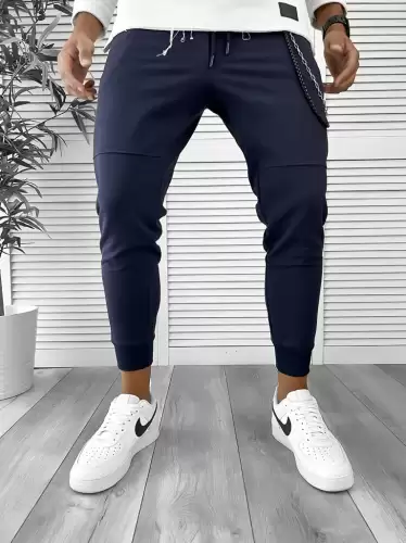 Pantaloni de trening bleumarin 12262 38-3