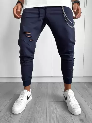 Pantaloni de trening bleumarin 12919 P20-2.1