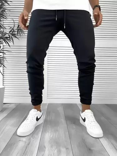 Pantaloni de trening bleumarin conici 12241 G6-3