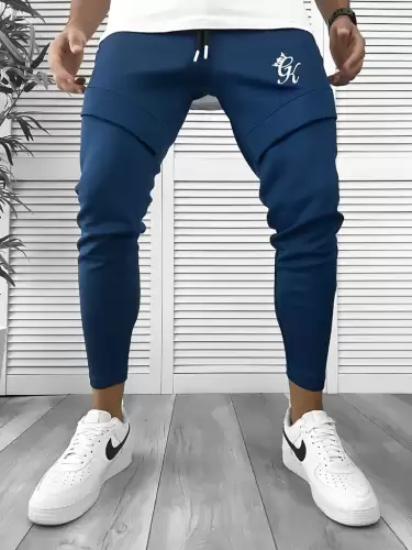 Pantaloni de trening bleumarin  silon  conici 12374 14-1.2
