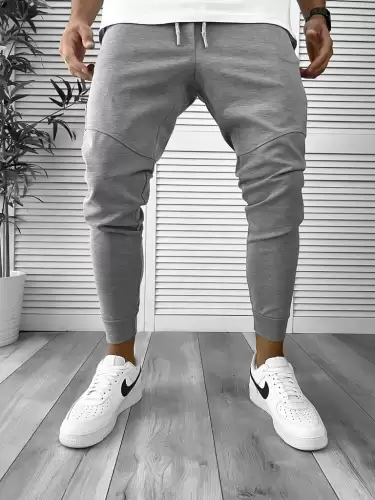 Pantaloni de trening gri conici 12355 P18-6.1