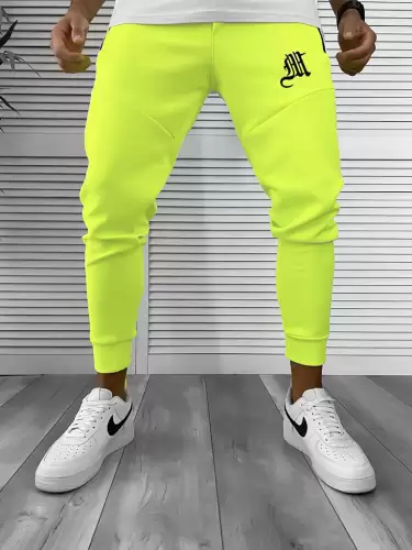 Pantaloni de trening neon   silon   conici 12375  i5-4.1