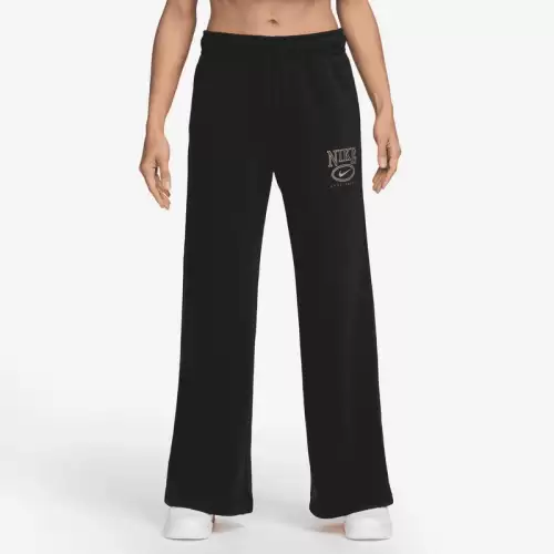 Pantaloni Nike W NSW CLUB FLC MR GX WIDE PNT