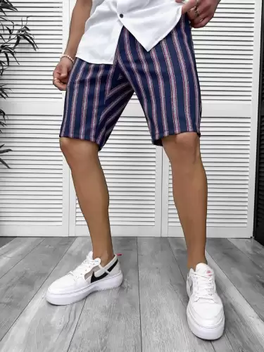 Pantaloni scurti casual cu imprimeu 13126 D4-3.2