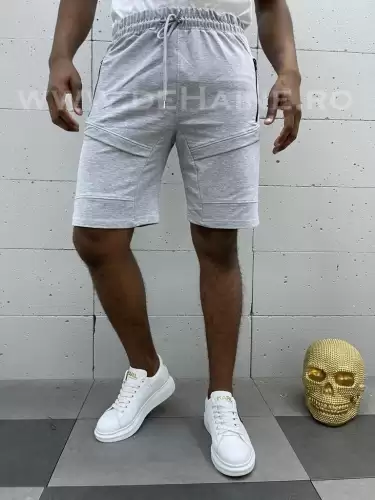 Pantaloni scurti de trening gri deschis B3938 I8-2.2