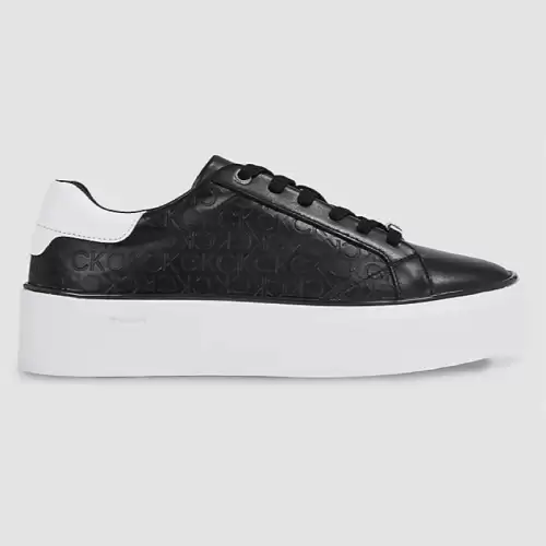 Pantofi Sport Calvin Klein FLATFORM C lace UP mono Mix