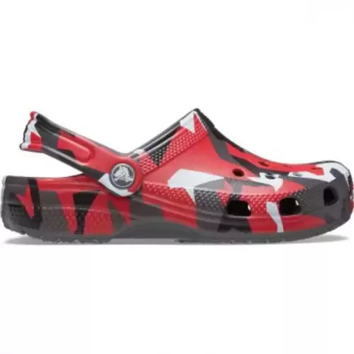 Papuci Crocs Classic Geo Camo Clog K