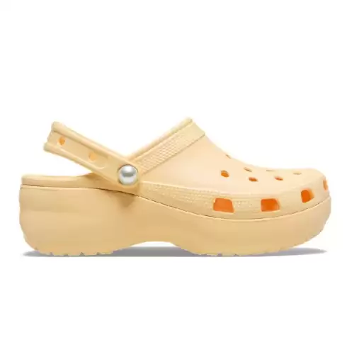 Papuci Crocs Classic Platform Pearl Clog