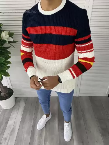 Pulover barbati gros slim fit T3576 109-5  U2-2