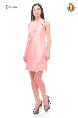 Rochie de ocazie cu volanase