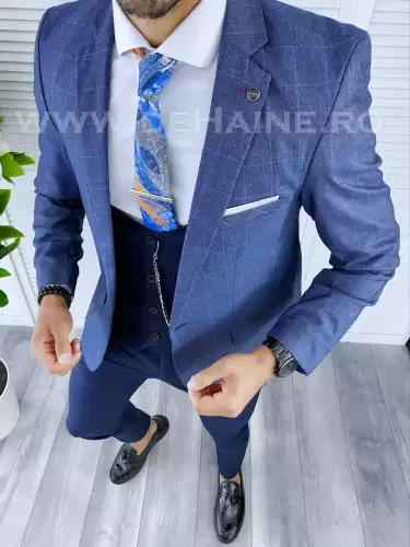 Sacou barbati in carouri slim fit B5596  P20-5.1