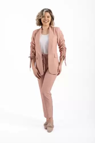 Sacou dama casual roz prafuit