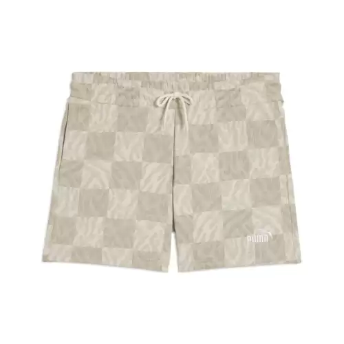 Sort Puma ESS GRAPHIC Mid-Rise AOP Shorts 5"