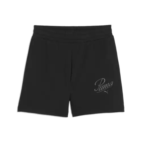 Sort Puma ESS SCRIPT High-Waist Shorts 5"