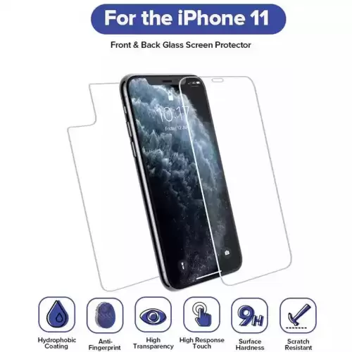 Sticla protectie fata + spate pentru Phone 11  11 Pro  11 Pro Max