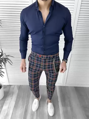 Tinuta barbati smart casual Pantaloni + Camasa 10078