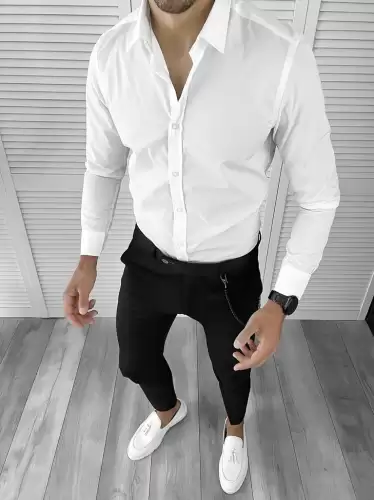 Tinuta barbati smart casual Pantaloni + Camasa 12135