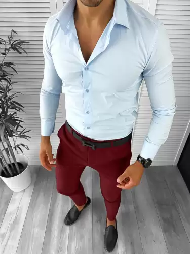 Tinuta barbati smart casual Pantaloni + Camasa 12621 E