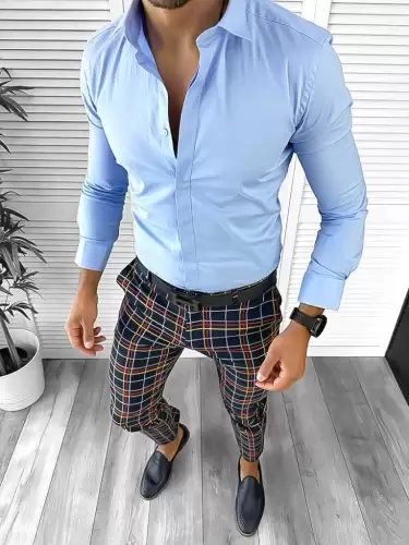 Tinuta barbati smart casual Pantaloni + Camasa 12643  E