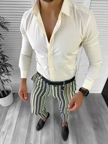 Tinuta barbati smart casual Pantaloni + Camasa 12646  E