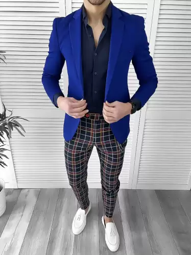 Tinuta barbati smart casual Pantaloni + Camasa + Sacou 10075