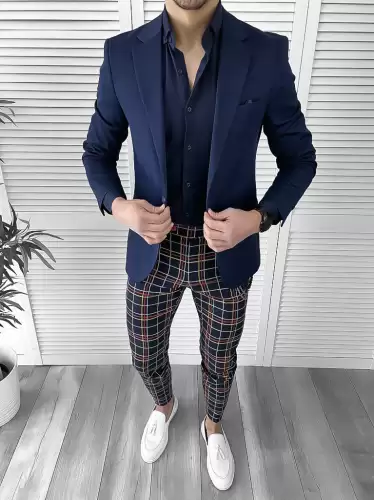 Tinuta barbati smart casual Pantaloni + Camasa + Sacou 10076