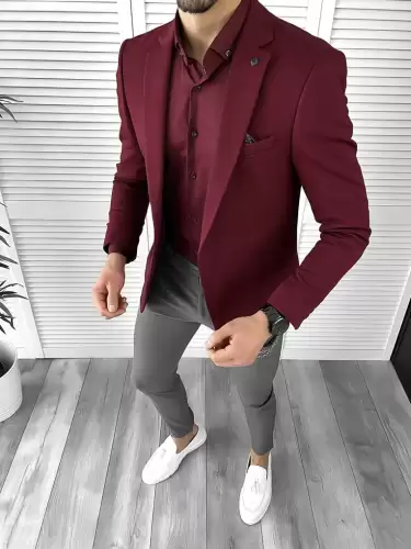 Tinuta barbati smart casual Pantaloni + Camasa + Sacou 10288