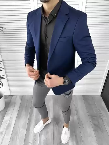 Tinuta barbati smart casual Pantaloni + Camasa + Sacou 10290